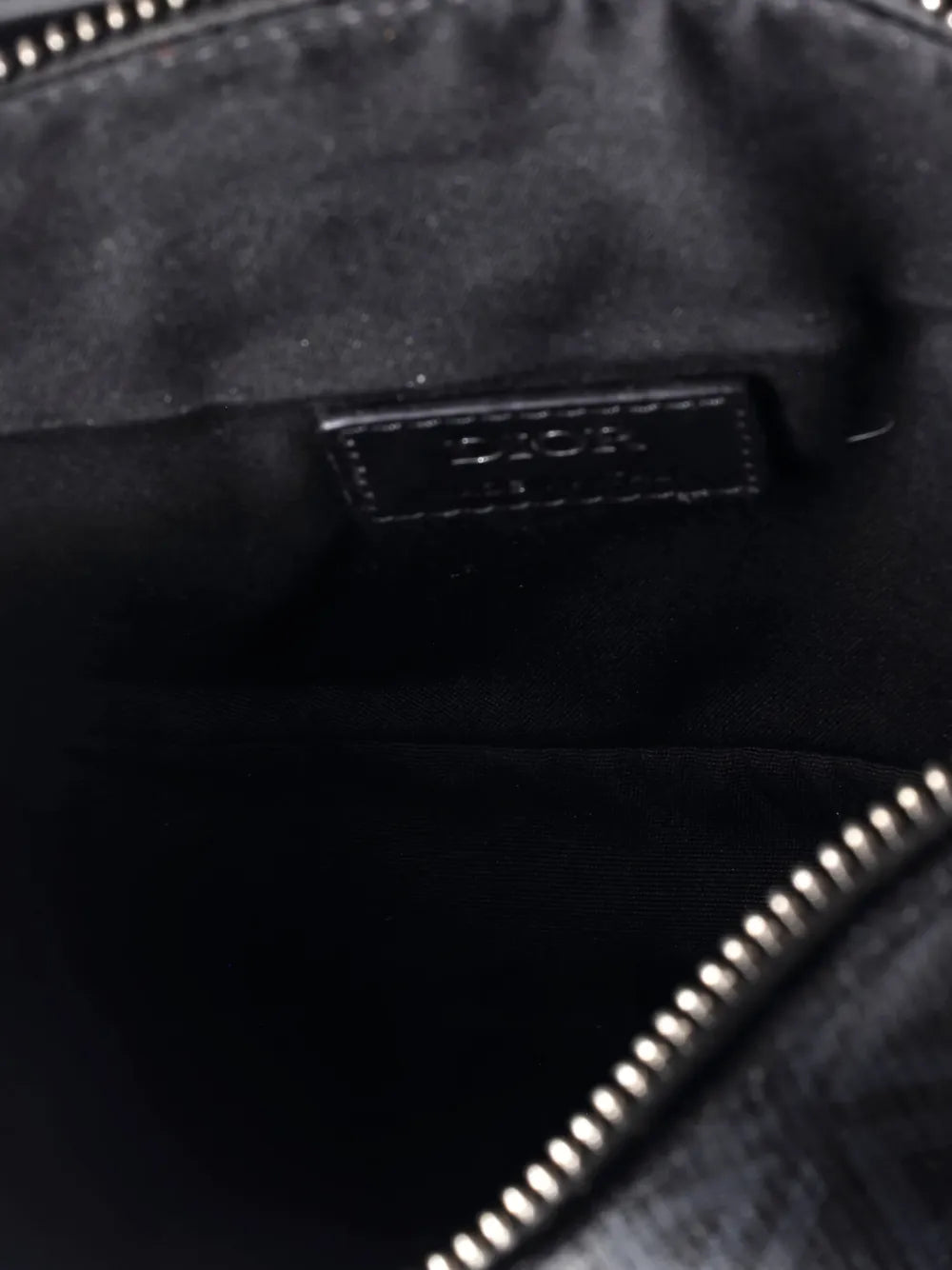 Pre-OwnedChristian Dior Pre-OwnedSaddle CD Diamond Coated Canvas and Leather crossbody bag