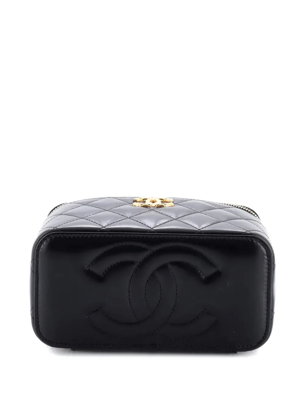 Pre-OwnedCHANEL Pre-OwnedAll Slide Long Vanity Case with Chain Quilted Lambskin Small crossbody bag