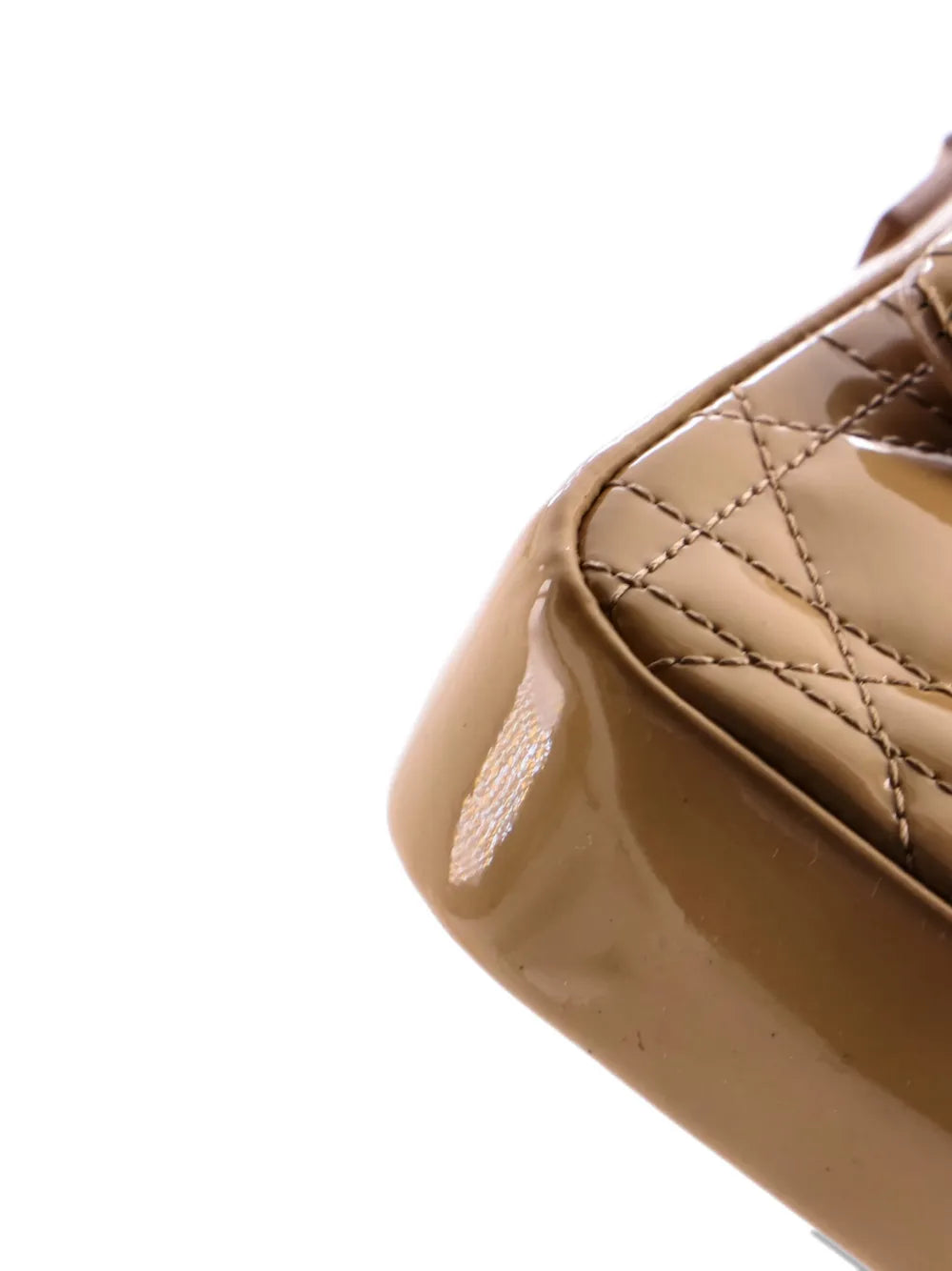 Pre-OwnedChristian Dior Pre-OwnedNew Lock Pouch Cannage Quilt Patent Mini crossbody bag