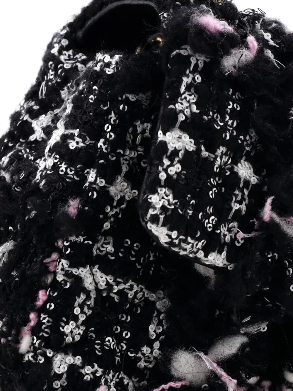 Pre-OwnedCHANEL Pre-OwnedClassic Single Flap Bag Quilted Tweed and Sequins Mini shoulder bag