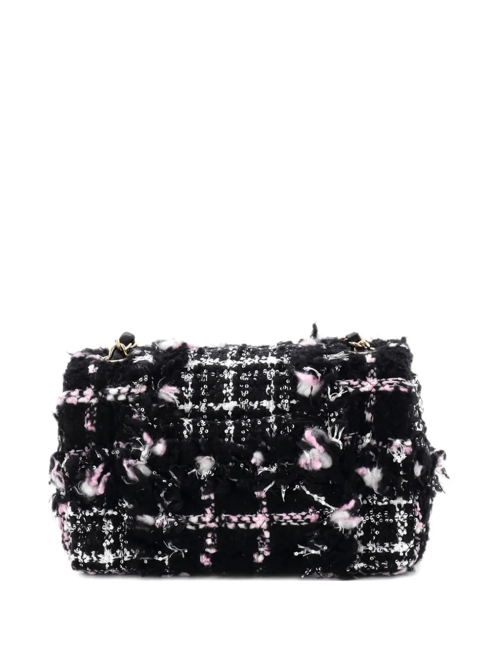 Pre-OwnedCHANEL Pre-OwnedClassic Single Flap Bag Quilted Tweed and Sequins Mini shoulder bag