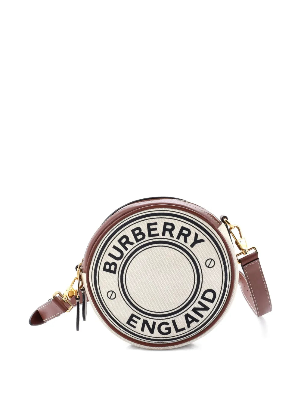 Pre-OwnedBurberry Pre-OwnedLouise Round Bag Canvas with Leather belt bag