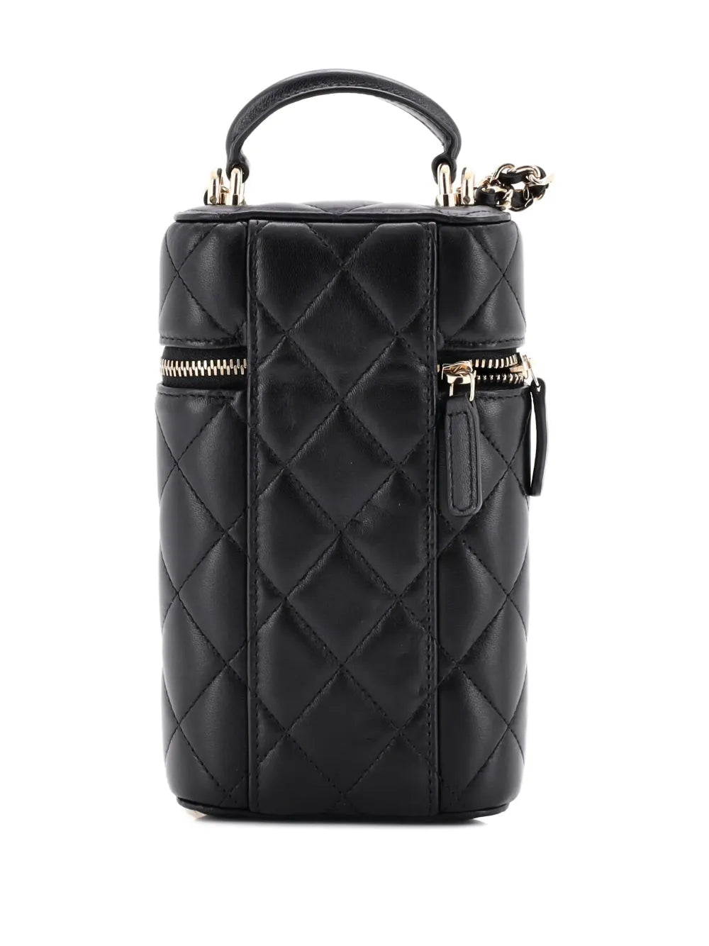 Pre-OwnedCHANEL Pre-OwnedClassic Vanity Top Handle Phone Holder with Chain Quilted Lambskin crossbody bag