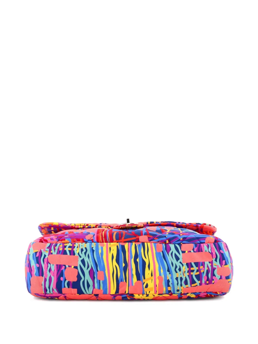 Pre-OwnedCHANEL Pre-OwnedChain Flap Bag Quilted Printed Foulard Medium shoulder bag
