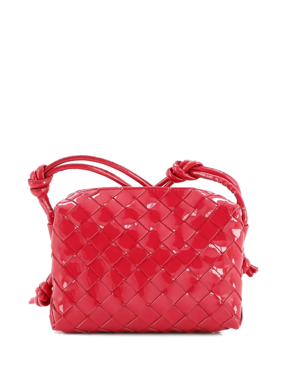 Pre-OwnedBottega Veneta Pre-OwnedLoop Intrecciato Patent Mini crossbody bag