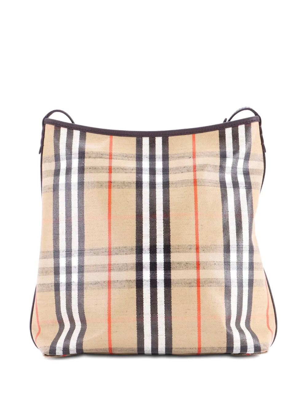 Pre-OwnedBurberry Pre-OwnedHighlands Check Coated Canvas and Leather Small shoulder bag