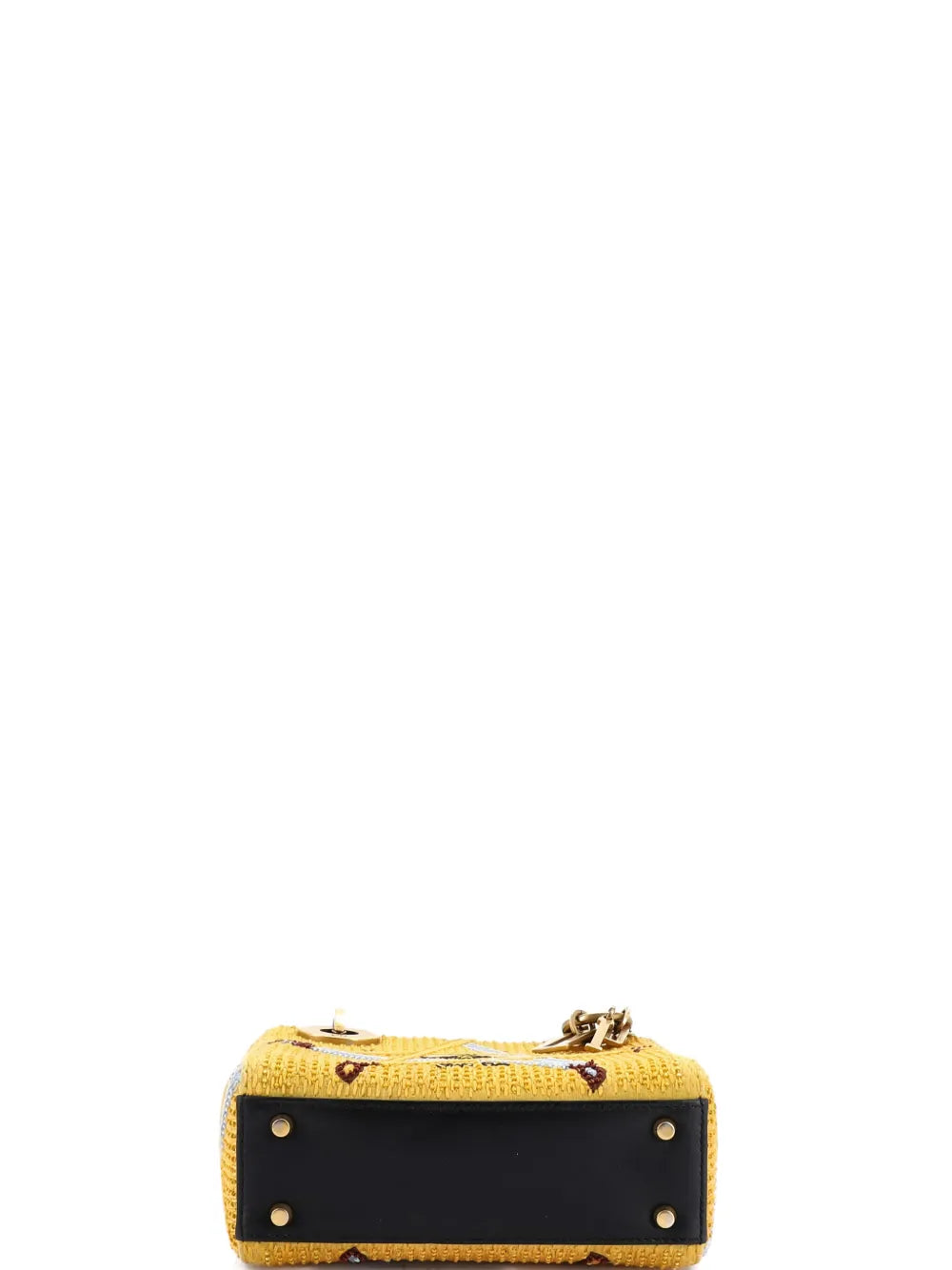 Pre-OwnedChristian Dior Pre-OwnedLady Dior Chain Bag Beaded Embroidered Canvas Mini satchel