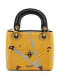 Pre-OwnedChristian Dior Pre-OwnedLady Dior Chain Bag Beaded Embroidered Canvas Mini satchel