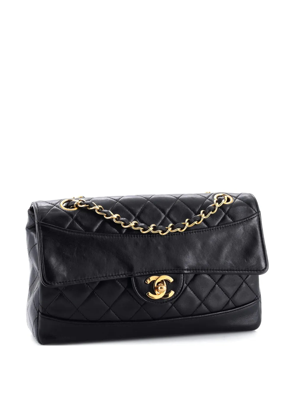 Pre-OwnedCHANEL Pre-OwnedCC Chain Flap Bag Quilted Lambskin Small crossbody bag