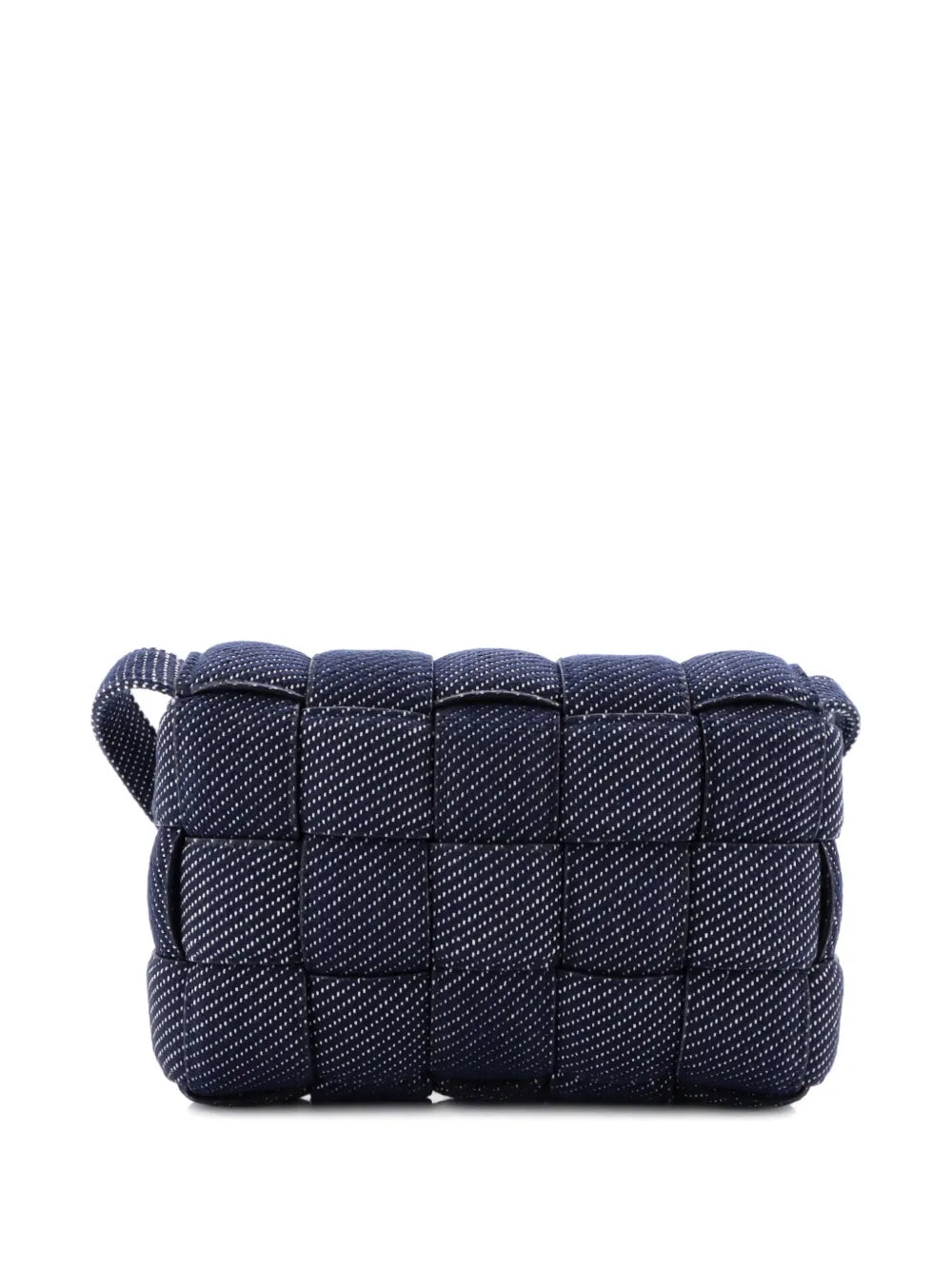 Pre-OwnedBottega Veneta Pre-OwnedCassette Padded Maxi Intrecciato Denim crossbody bag