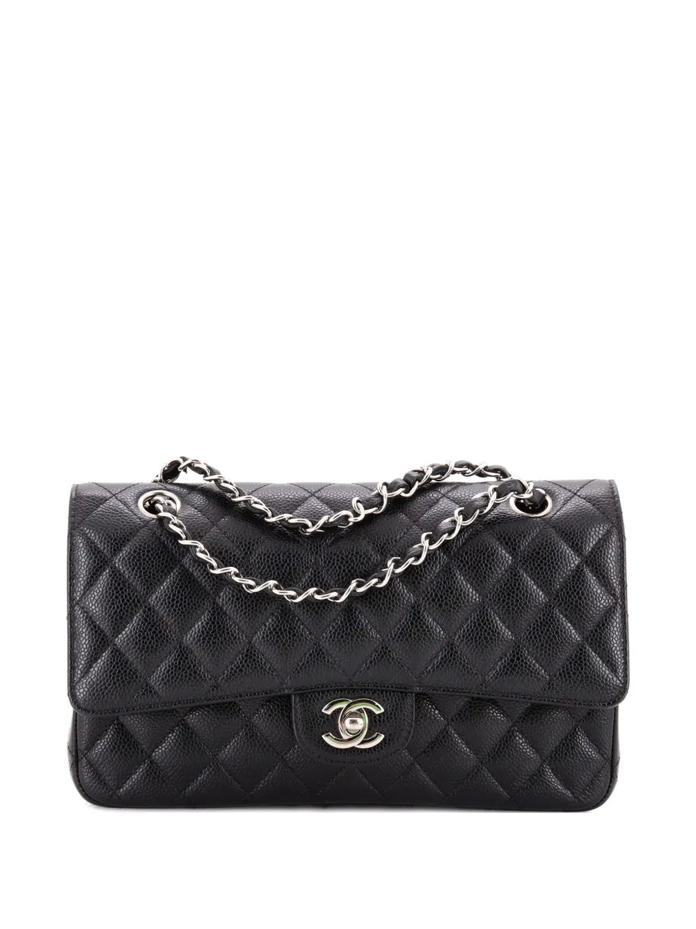 Pre-OwnedCHANEL Pre-OwnedClassic Double Flap Bag Quilted Caviar Medium shoulder bag