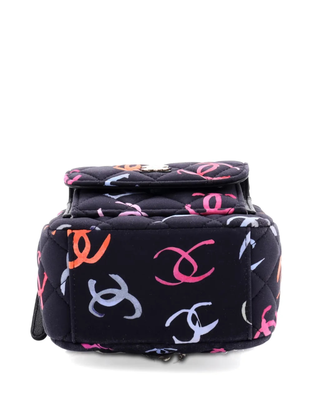 Pre-OwnedCHANEL Pre-OwnedClassic CC Chain Pocket Quilted CC Printed Fabric Mini backpack