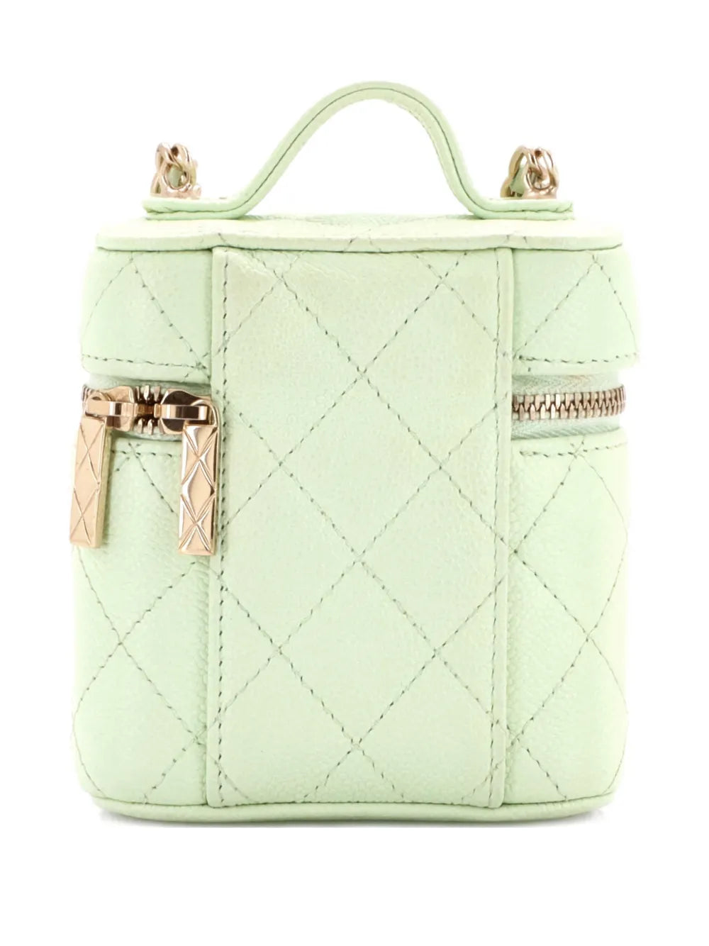 Pre-OwnedCHANEL Pre-OwnedHandle with Care Vanity Case with Chain Quilted Caviar crossbody bag