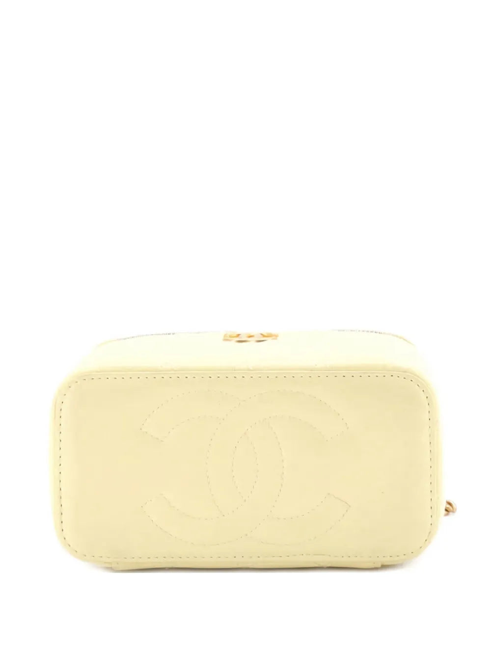Pre-OwnedCHANEL Pre-OwnedSweet Camellia Vanity Case with Chain Quilted Lambskin Small crossbody bag