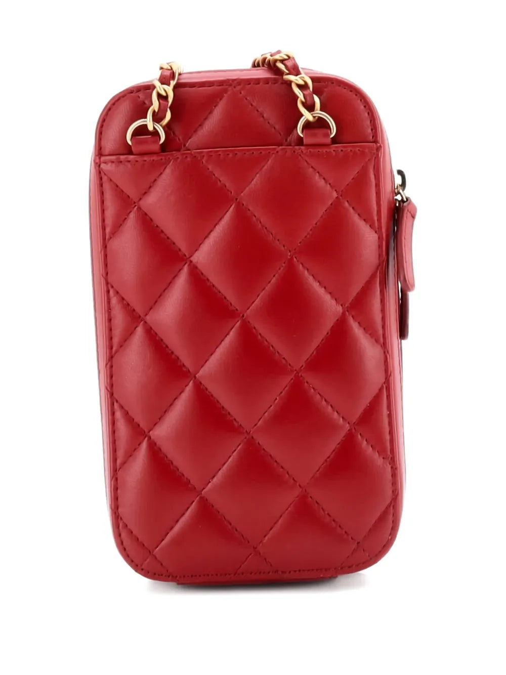 Pre-OwnedCHANEL Pre-OwnedZip Around Phone Case with Chain Quilted Lambskin crossbody bag