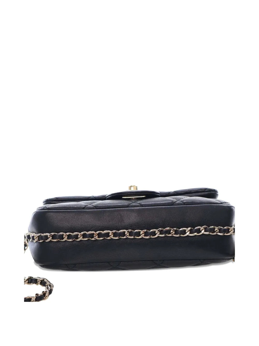 Pre-OwnedCHANEL Pre-Owned2019 Small Quilted Lambskin My Precious Pearls Chain Flap crossbody bag