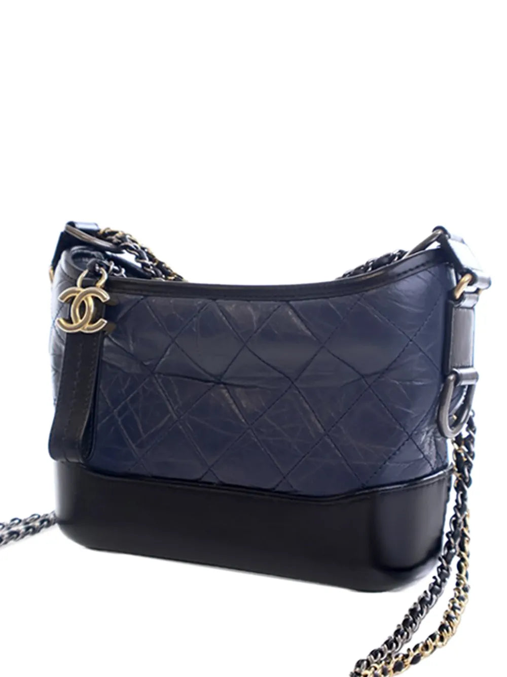 Pre-OwnedCHANEL Pre-Owned2019 Small Bicolor Aged Calfskin Gabrielle crossbody bag