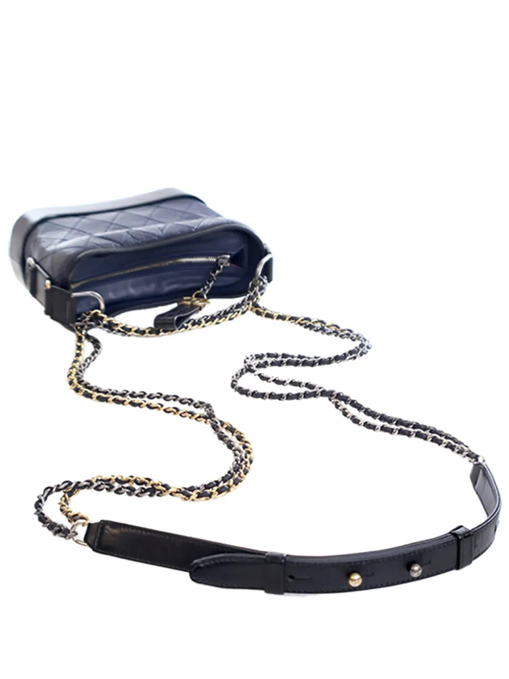 Pre-OwnedCHANEL Pre-Owned2019 Small Bicolor Aged Calfskin Gabrielle crossbody bag