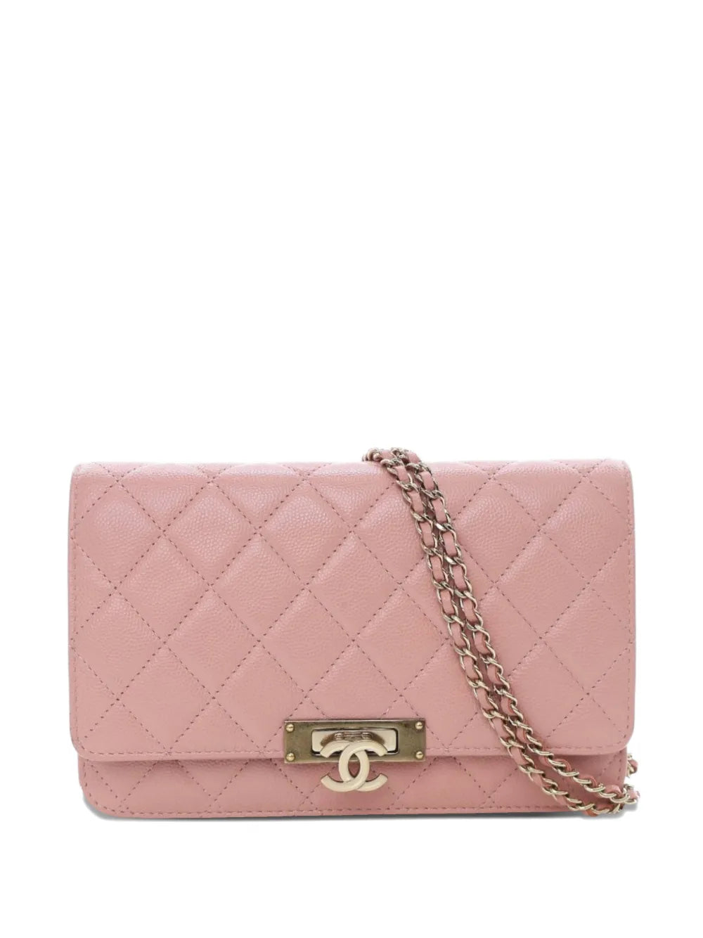 Pre-OwnedCHANEL Pre-Owned2016-2017 Quilted Caviar Golden Class Wallet On Chain crossbody bag