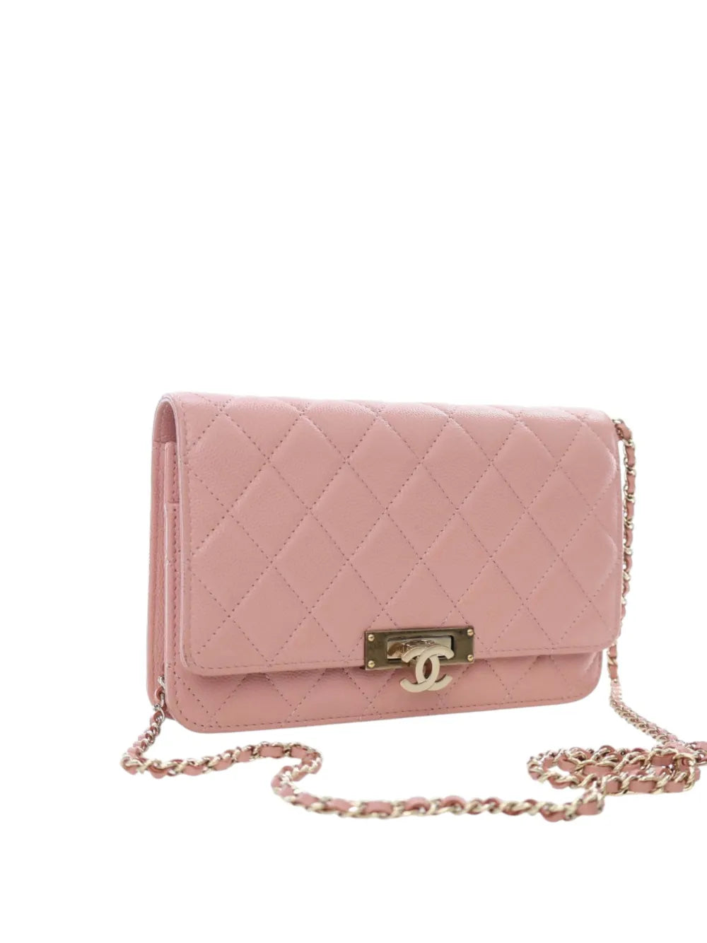Pre-OwnedCHANEL Pre-Owned2016-2017 Quilted Caviar Golden Class Wallet On Chain crossbody bag