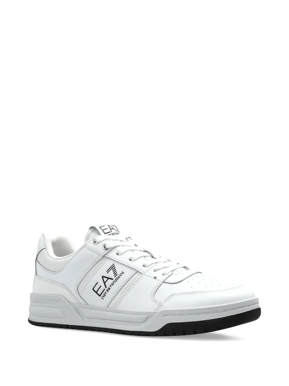 Ea7 Emporio Armani Perforated Leather Sneakers