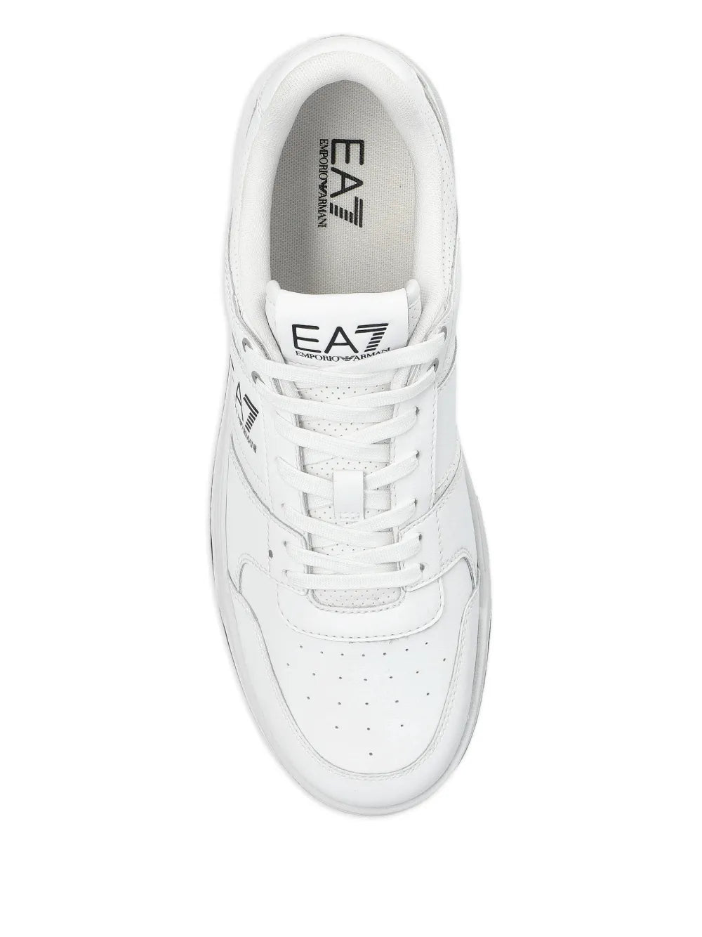 Ea7 Emporio Armani Perforated Leather Sneakers