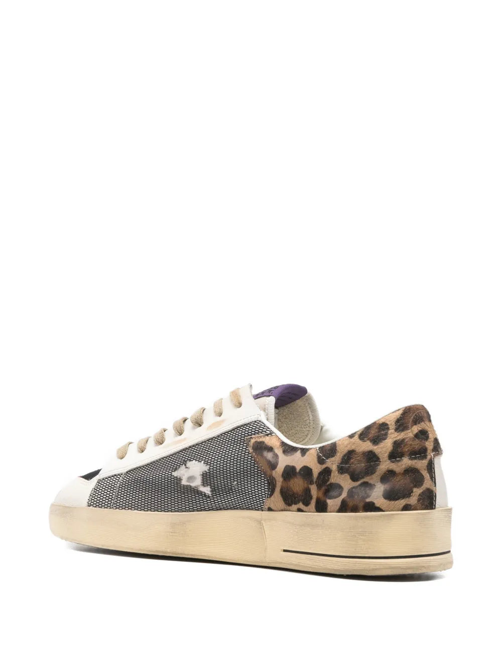 Golden Goose Leopard Print Stardan Sneakers