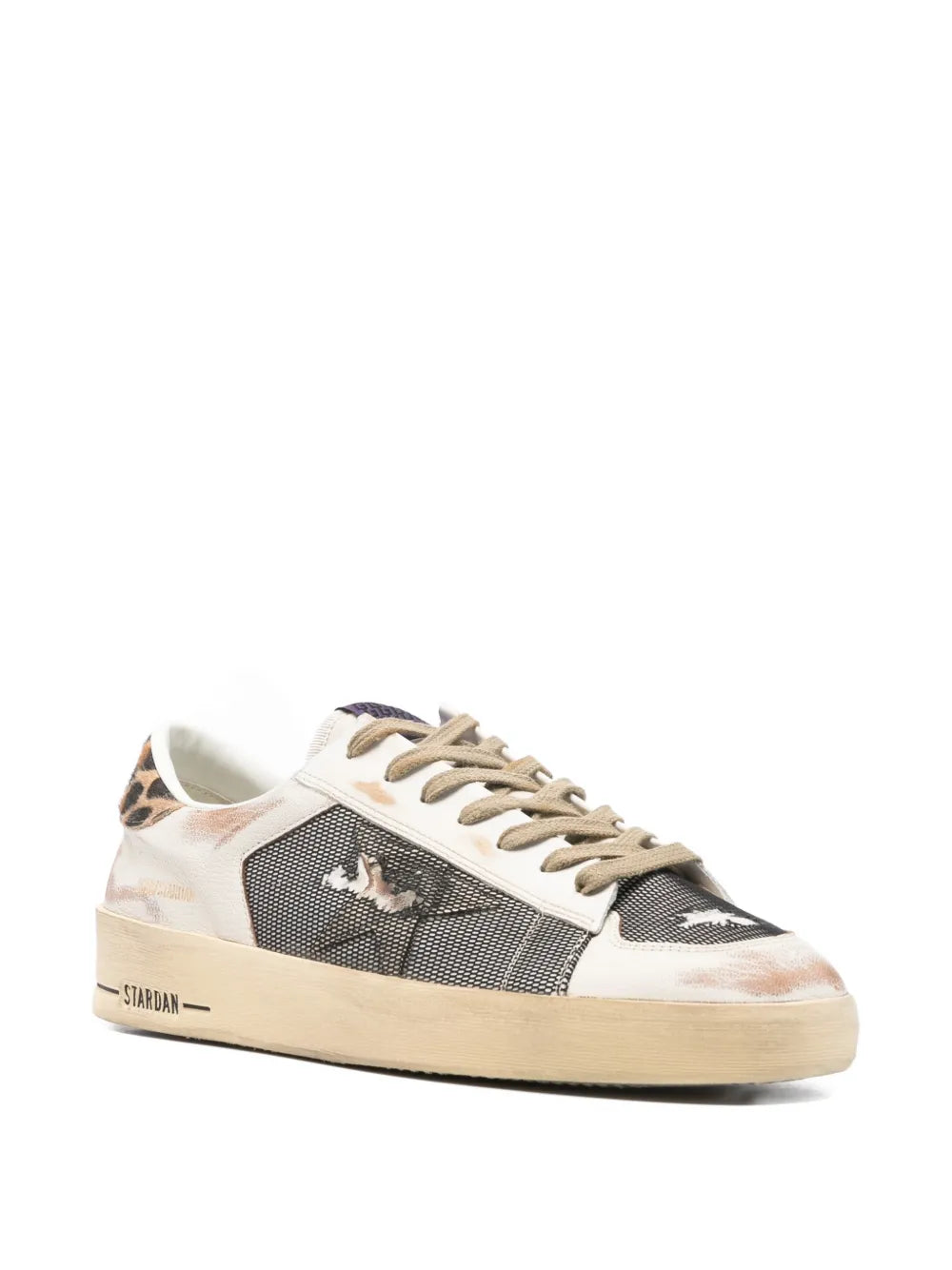 Golden Goose Leopard Print Stardan Sneakers