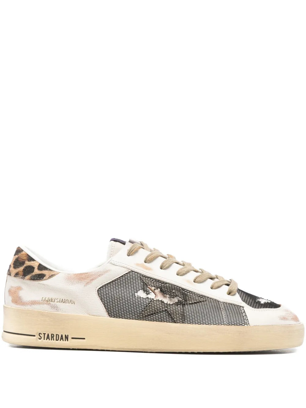 Golden Goose Leopard Print Stardan Sneakers