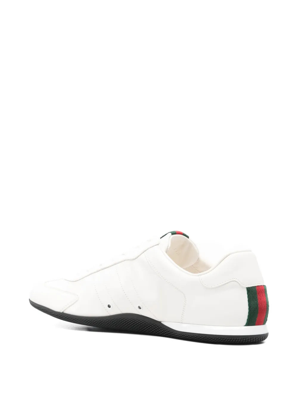 Gucci Web-Detail Leather Sneakers